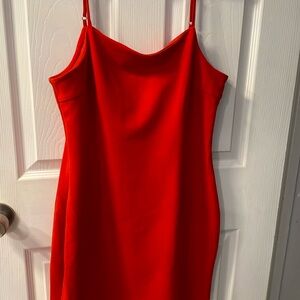 Red mini dress for women